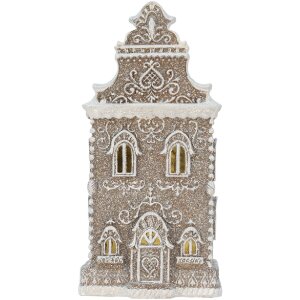 Casa Decorativa con LED Clayre & Eef 6PR5808 17x15x35 cm