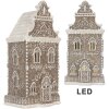 Casa Decorativa con LED Clayre & Eef 6PR5808 17x15x35 cm