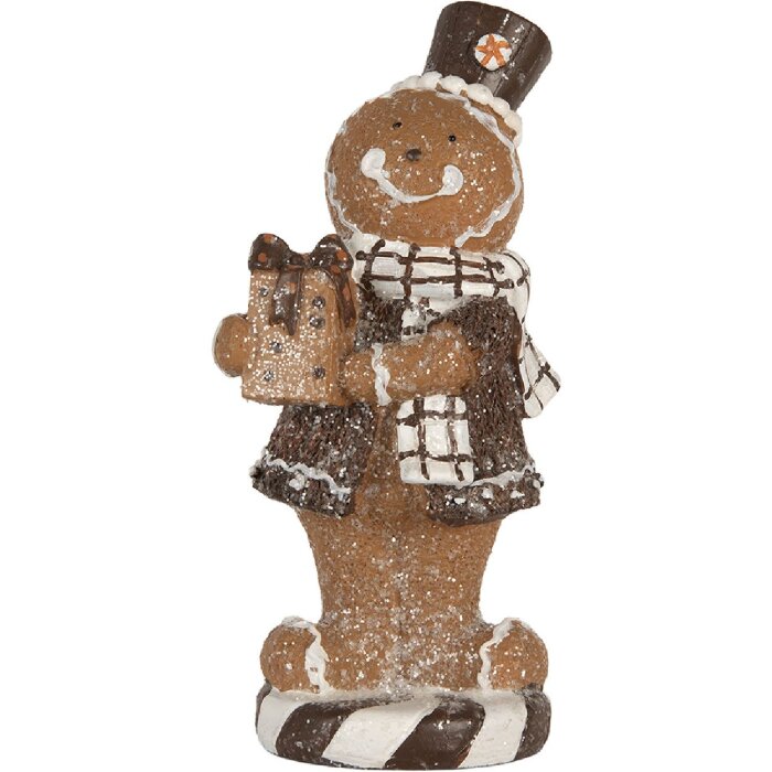 Clayre & Eef 6PR5812 Decoración Hombre de Jengibre 9x8x20 cm