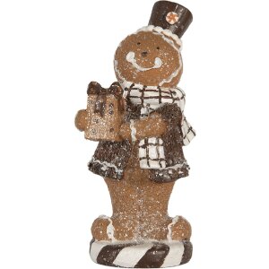 Clayre & Eef 6PR5812 Decoración Hombre de Jengibre 9x8x20 cm