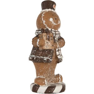 Clayre & Eef 6PR5812 Decoración Hombre de Jengibre 9x8x20 cm