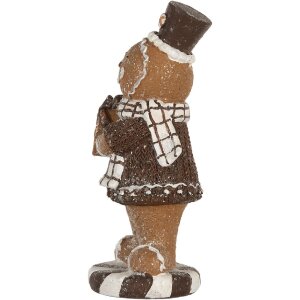 Clayre & Eef 6PR5812 Decoración Hombre de Jengibre 9x8x20 cm