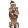 Decoración Hombre de Jengibre Clayre & Eef 6PR5813 8x8x20 cm Marrón Blanco