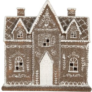 Decoración Casa con LED Clayre & Eef 6PR5814 26x10x25 cm Marrón Blanco