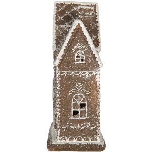 Decoración Casa con LED Clayre & Eef 6PR5814 26x10x25 cm Marrón Blanco