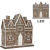 Decoración Casa con LED Clayre & Eef 6PR5814 26x10x25 cm Marrón Blanco