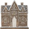 Decoración Casa con LED Clayre & Eef 6PR5814 26x10x25 cm Marrón Blanco