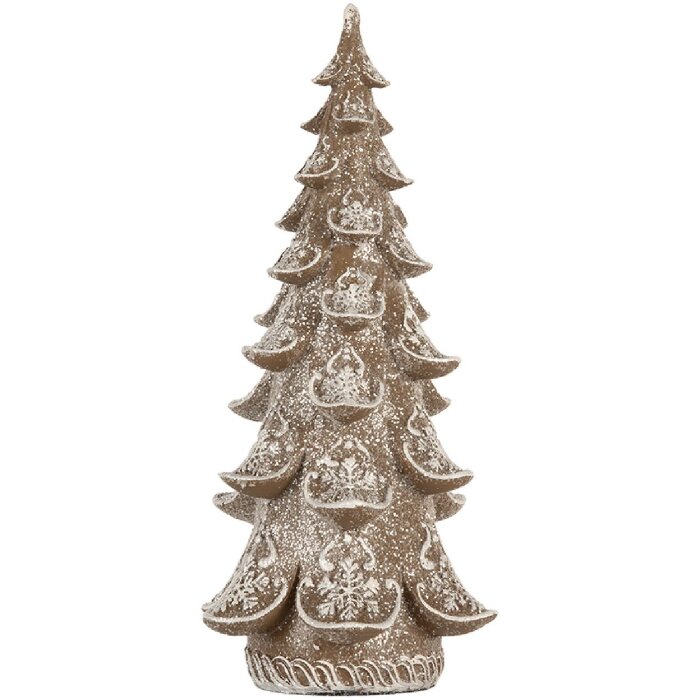 Decoración de Navidad Clayre & Eef 6PR5818 Árbol de Navidad 12x12x25 cm
