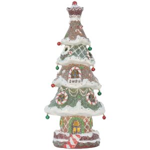Clayre & Eef 6PR5828 Decoración Árbol de Navidad con LED 15x12x36 cm