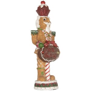 Clayre & Eef 6PR5831 Decoración Cascanueces con LED 12x10x35 cm