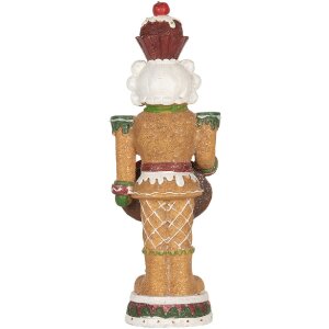 Clayre & Eef 6PR5831 Decoración Cascanueces con LED 12x10x35 cm