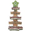 Árbol de Navidad decorativo con LED Clayre & Eef 6PR5838 15x15x29 cm Marrón-Rojo