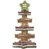 Árbol de Navidad decorativo con LED Clayre & Eef 6PR5838 15x15x29 cm Marrón-Rojo