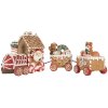 Tren decorativo Clayre & Eef 6PR5839 33x10x15 cm Marrón-Rojo