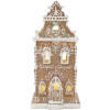 Decoración Casa Clayre & Eef 6PR5842 con LED 9x7x18 cm Marrón-Rosa