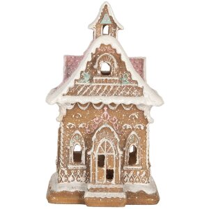 Casa Decorativa con LED Clayre & Eef 6PR5843 9x10x15 cm