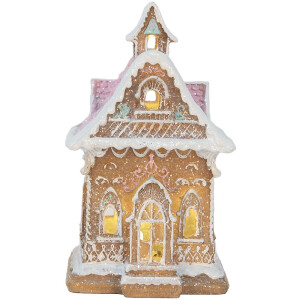 Casa Decorativa con LED Clayre & Eef 6PR5843 9x10x15 cm