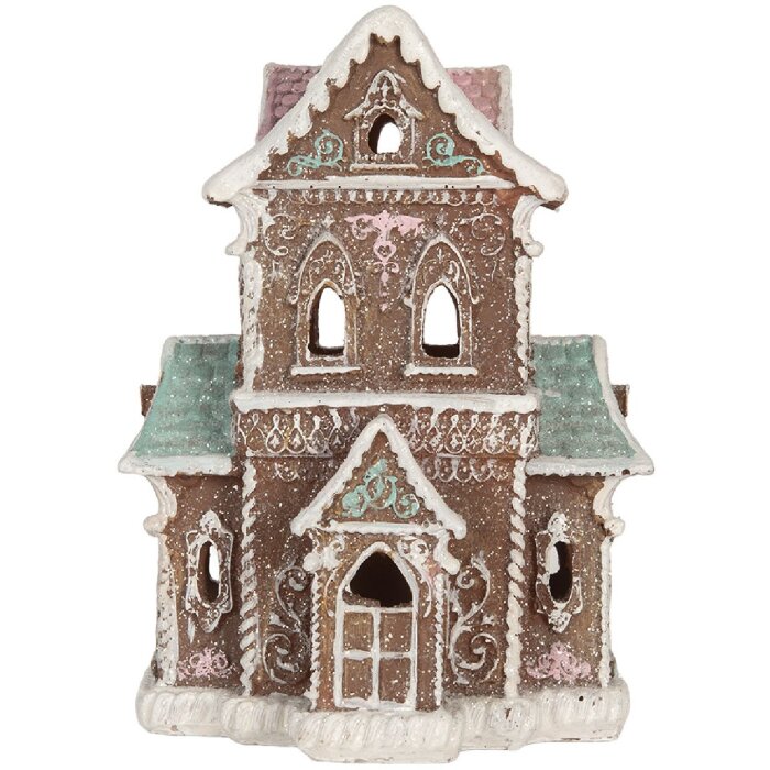 Casa Decorativa con LED Clayre & Eef 6PR5844 15x12x20 cm
