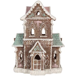 Casa Decorativa con LED Clayre & Eef 6PR5844 15x12x20 cm