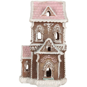 Casa Decorativa con LED Clayre & Eef 6PR5844 15x12x20 cm