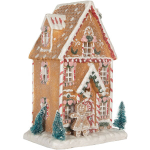 Casa Decorativa con LED Clayre & Eef 6PR5845 17x12x25 cm