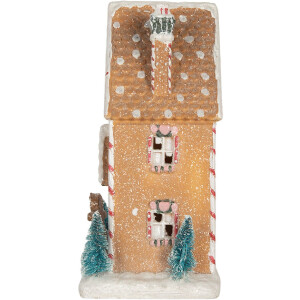 Casa Decorativa con LED Clayre & Eef 6PR5845 17x12x25 cm
