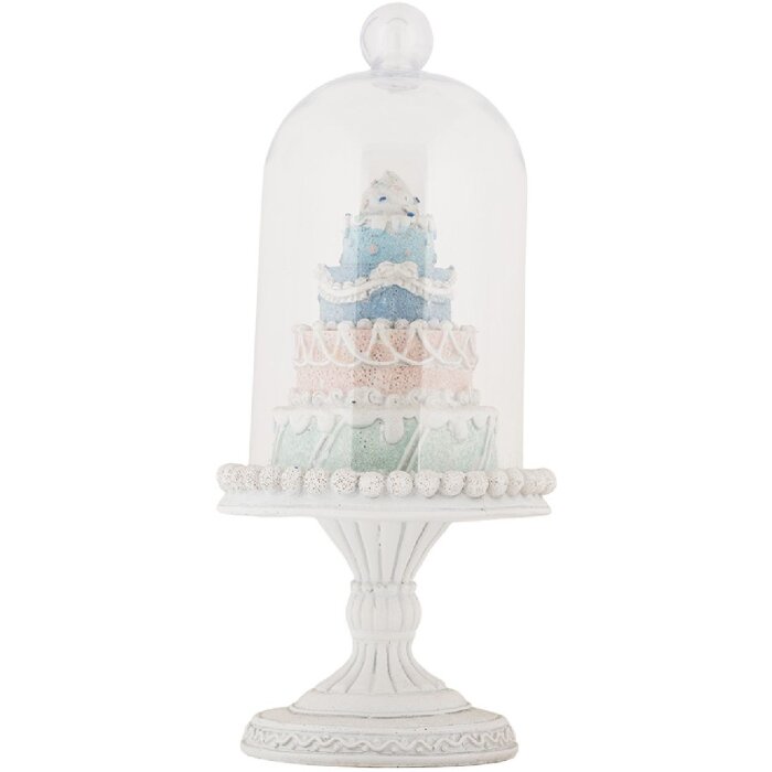 Campana de cristal con decoración Clayre & Eef 6PR5847 Ø 13x27 cm