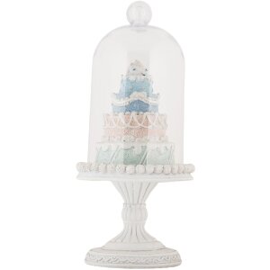 Campana de cristal con decoración Clayre & Eef 6PR5847 Ø 13x27 cm