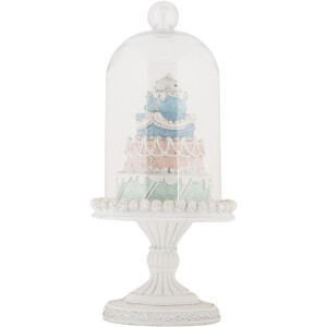 Campana de cristal con decoración Clayre & Eef 6PR5847 Ø 13x27 cm
