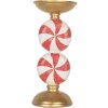 Candelabro con LED Clayre & Eef 6PR5850 Ø 10x23 cm Dorado Blanco