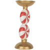Candelabro con LED Clayre & Eef 6PR5850 Ø 10x23 cm Dorado Blanco