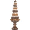 Decoración de Navidad Árbol Clayre & Eef 6PR5852 Ø 11x33 cm Marrón y Blanco