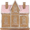 Casa decorativa con LED Clayre & Eef 6PR5857 21x8x20 cm Marrón Rosa