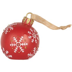 Clayre & Eef 6PR5858 Adorno para Navidad con LED Ø 12x14 cm