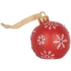 Clayre & Eef 6PR5858 Adorno para Navidad con LED Ø 12x14 cm