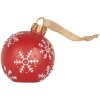 Clayre & Eef 6PR5858 Adorno para Navidad con LED Ø 12x14 cm