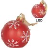 Clayre & Eef 6PR5858 Adorno para Navidad con LED Ø 12x14 cm
