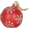 Clayre & Eef 6PR5858 Adorno para Navidad con LED Ø 12x14 cm