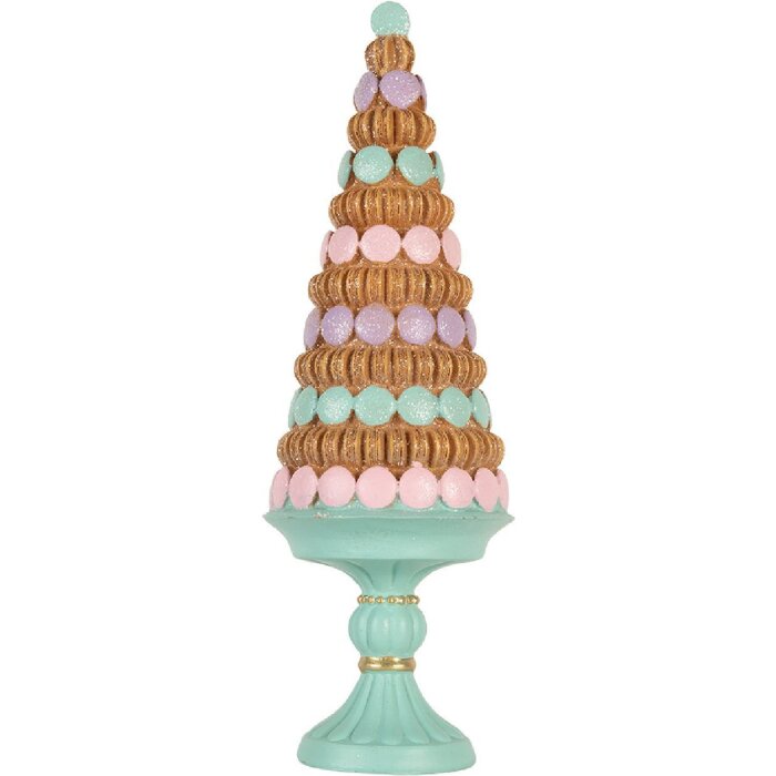 Árbol de Navidad Decorativo Clayre & Eef 6PR5861 Ø 13x40 cm Verde y Marrón