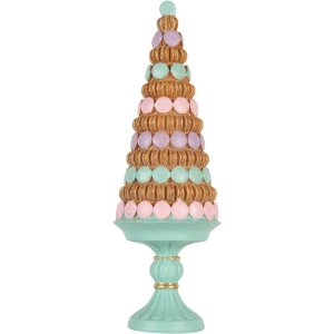 Árbol de Navidad Decorativo Clayre & Eef 6PR5861 Ø 13x40 cm Verde y Marrón