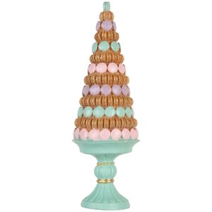 Árbol de Navidad Decorativo Clayre & Eef 6PR5861 Ø 13x40 cm Verde y Marrón
