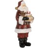 Clayre & Eef 6PR5862 Decoración Papá Noel con Tarta 10x10x21 cm