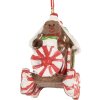 Adorno Decorativo Locomotora Clayre & Eef 6PR5864 9x5x9 cm Marrón-Rojo