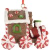 Adorno Decorativo Locomotora Clayre & Eef 6PR5864 9x5x9 cm Marrón-Rojo