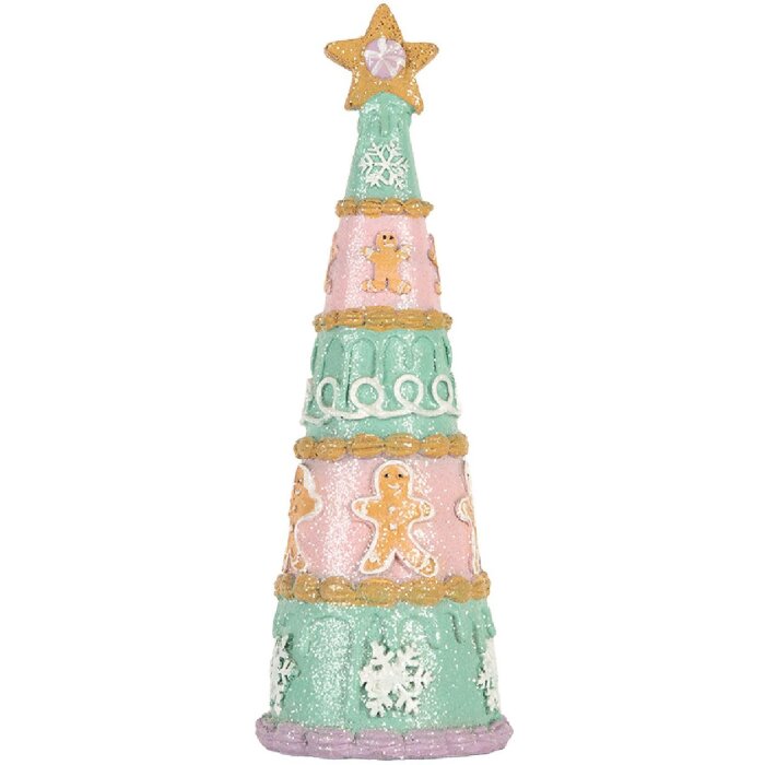 Decoración de Navidad Árbol de Navidad Clayre & Eef 6PR5865 Ø 9x25 cm