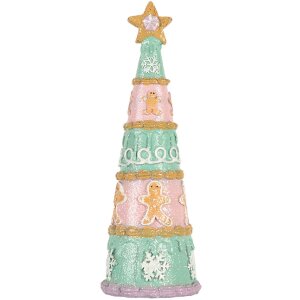 Decoración de Navidad Árbol de Navidad Clayre & Eef 6PR5865 Ø 9x25 cm