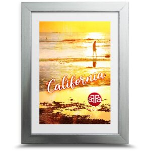 Marco de fotos California FrameFactory plata 15x21 cm...