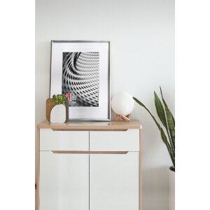 Marco de fotos FramesFactory Finger 40x50 cm plata con cristal acrílico