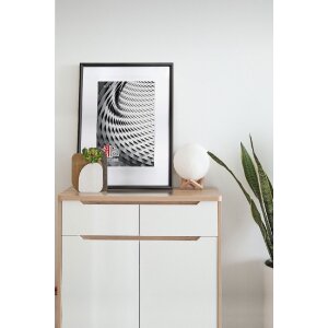 Marco de fotos de madera Finger 30x40 cm negro con cristal acrílico