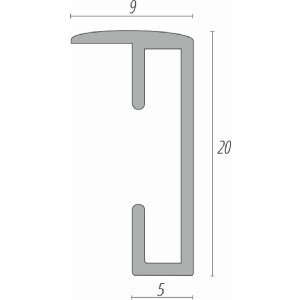 Marco de fotos FramesFactory Aluminio 21x29,7 cm dorado